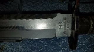 Phrobis lll M9 BUCK Gen 3 Fighting Combat Knife Bayonet,  A Military issued knife 2
