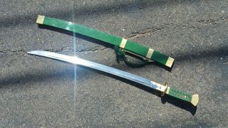 2 Training Swords Blunt Chinese Willow Leaf Saber Liu Ye Dao Longquan Steel
