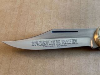 Vintage Puma 965 Deer Hunter Knife - Solingen Ss - Good