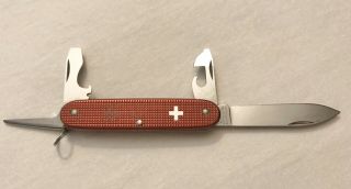 Victorinox Pioneer Red Alox Old Cross Swiss Army Knife 93mm Vintage - Rare Vssr