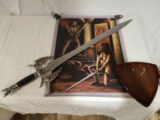 Kit Rae/united Cutlery - Sword Of Darkness 1120b,  Poster,  And Wall Plaque