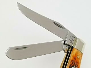 2002 Case XX 6207 Silver Script Mini Trapper Knife 3 1/2 