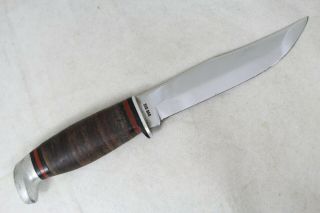 Vintage 1965 - 69 Case XX USA SAB 365 Hunting Knife Stacked Handle Leather Sheath 2