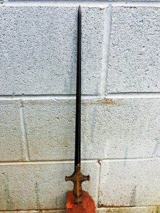 Antique European Short Rapier Left Hand Dagger Dirk Stiletto Small Sword