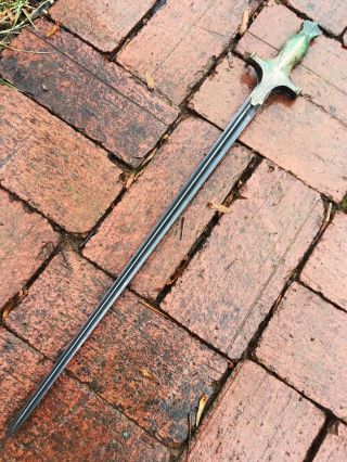 Antique European Short Rapier Left hand Dagger DIRK STILETTO Small sword 2