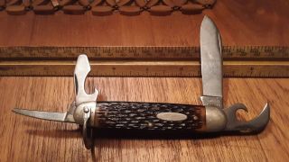 Schrade Walden Cut Knife Rover Boy Scout Model.  914 Very Very Rare