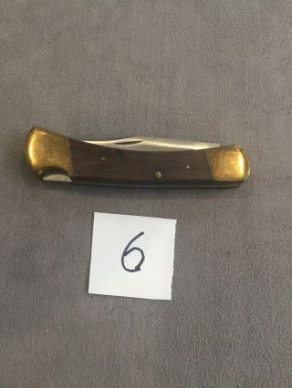 Buck 110 Vintage Knife,  Usa Inverted 2 Liner.  No Sheath.  1967 - 1972