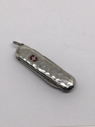 Victorinox Sterling Silver Classic Hammered 925 Swiss Army Pocket Knife