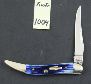 Case Xx 2013 610096 Blue Bone Small Texas Toothpick Pocket Knife 1004