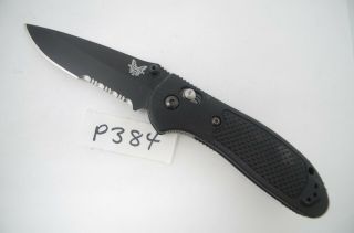 Black Benchmade Griptilian Axis Pocket Knife 551 Combo - Edge Blade Handle