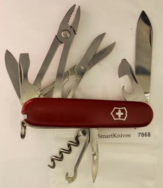 Victorinox Climber Deluxe Swiss Army Knife -,  Retired,  Very Good 7868