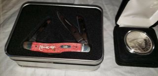 Nra,  Charlton Heston,  Nra,  Case Xx Knife And Silver Nra Medal