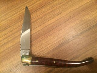 Laguiole Pocket Knife SHARPENER AND CASE 4 1/4 