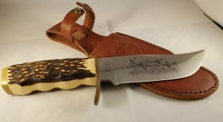 Schrade Usa 171uh Uncle Henry Pro Hunter Knife Ducks Unlimited 60yr Anniversary