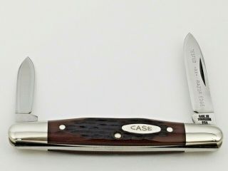 1977 3 Dot Case Xx Usa 06263 Eisenhower Pen Knife 3 1/8 " Red Delrin Handles