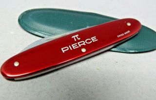 Pierce Elinox / Victorinox 84mm Watch Case Opener Swiss Army Knife Red Alox