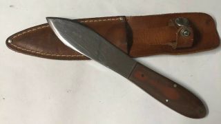 Vintage Case Xx Throwing Knife With Sheath