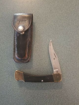 Vintage Buck 110 Usa Folding Lock Blade Pocket Knife