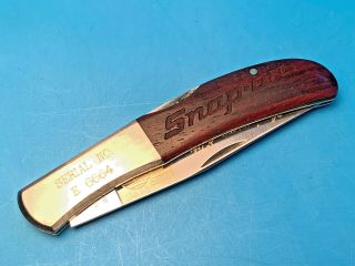 Old Vtg Kershaw Wild Turkey 4150 Snap - On 70th Anniversary Edition Folding Knife