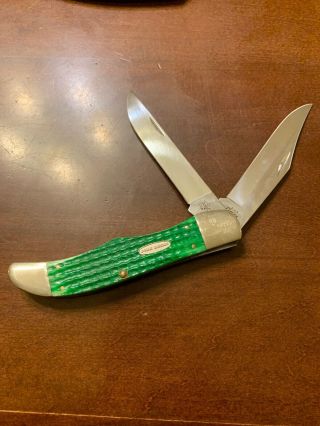 Large Green Bone 2 - Blade John Deere Case Knife