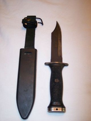 Usn Navy Seal Diving Knife - Mk3 Mod.  O 2v376 W/sheath
