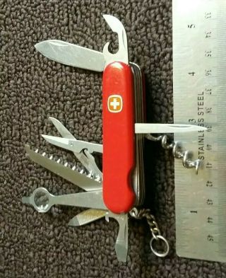 Retired Wenger Swiss Army Major Pocket Knife Multi Tool Sak Edc 5 Layers Jumbo