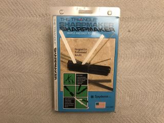 Spyderco Triangle Sharpmaker Knife Sharpener Kit Complete In Package