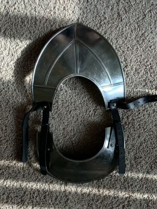 Medieval Style Gothic Gorget Body Armour 16g Steel Sca Larp Reenactment