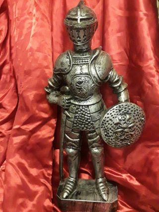 20 " Medieval Knight In Armor Statue/ Decoration