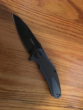 Kershaw Natrix Xl Carbon Fiber & G - 10 Kvt Sub - Frame Lock Flipper Knife 7008cfblk