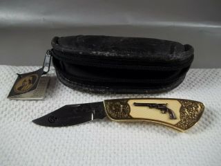 Pre Owned Stored Franklin Colt 1851 Navy Revolver Knife W/case W/heavy Wear