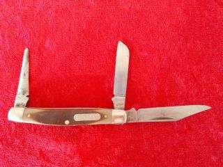 Vintage Old Timer Schrade U.  S.  A.  360t Three Blade Pocket Knife