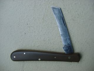 Old Horn Pocket Knife Grafting Jack Vintage Horticulture Garden Tool Germany