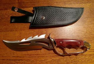 Frost Cutlery Bowie Fantasy Knife With Leather Sheath