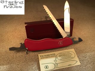 Pre - Patented 4 - 3/8 " Closed Victorinox Switzerland Rucksack Lock Blade Knife