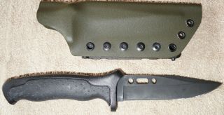 Buck 655 Tops Short Nighthawk Fixed Blade Knife & Custom Kydex Sheath