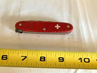Red Alox Victorinox " Pioneer " Switzerland Stainless Rostfrei Swiss Army Knife