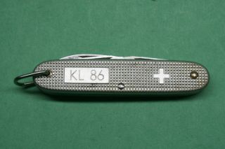 1986 Victorinox Old Cross Silver Alox Pioneer Kl86 Dutch Army Official Knife Dak