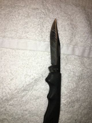 Case Xx 2104l Sab Blackhorn 3.  5 Lockback Folding Knife Black Made In Usa
