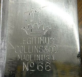 Svintage Collins & Co.  Legitimus No.  66 Short Sword/machete In Great Shape