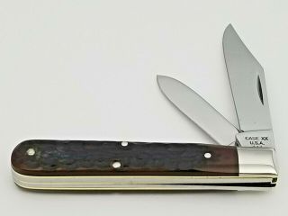 1977 3 Dot Case Xx 6202 1/2 Barehead Regular Jack Knife 3 3/8 " Red Delrin Handle