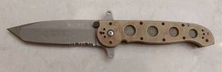 Crkt M16 - 14zsf Desert Tanto Folding Knife,  Fine/serrated Blade - Engraved