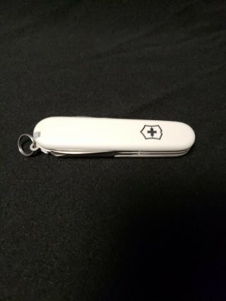 Victorinox Swiss Army Stainless Rostfrei Officier Suisse Knife White " Rare "
