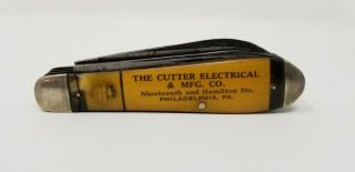 Canton Cutlery Co.  3 Blade Vintage Pocket Knife - The Cutter Electrical & Mfg Co