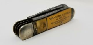 Canton Cutlery Co.  3 Blade Vintage Pocket Knife - The Cutter Electrical & MFG Co 2