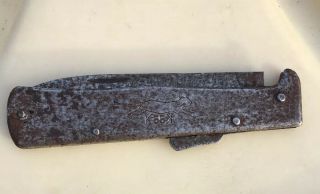 Vintage Wwii German Soldiers Pocket Folding Knife Dagger Mercator Solingen K55k