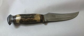 VTG SWORD & SHIELD SOLINGEN GERMANY BUFFALO SKINNER FIXED BLANDE KNIFE SHEATH 2