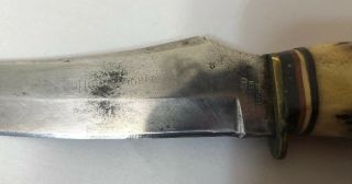 VTG SWORD & SHIELD SOLINGEN GERMANY BUFFALO SKINNER FIXED BLANDE KNIFE SHEATH 3