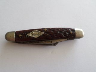Vintage German Bull Stockman Pocket Knife Folding Knife Solingen 3 Blade German