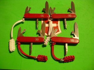 Ntsa Lotof 4 Swiss Army Victorinox Multifunction Pkt Knives 2 Tinker & 2 Spartan